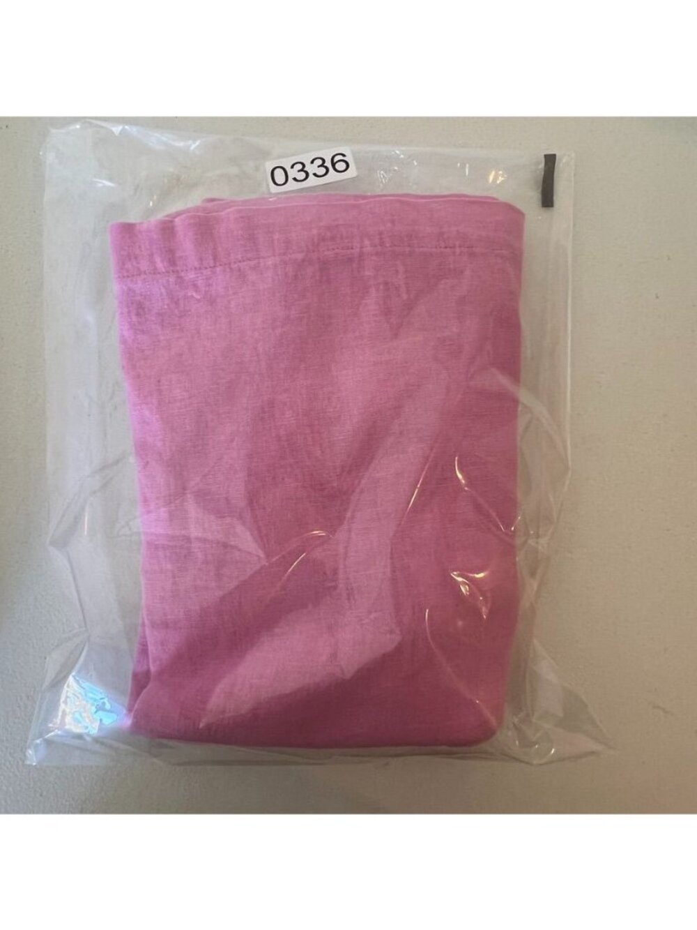 A New Day Pink Linen Mini Trapeze Slip Dress Women Sz L Square Neck Shift Sundre - Picture 9 of 10